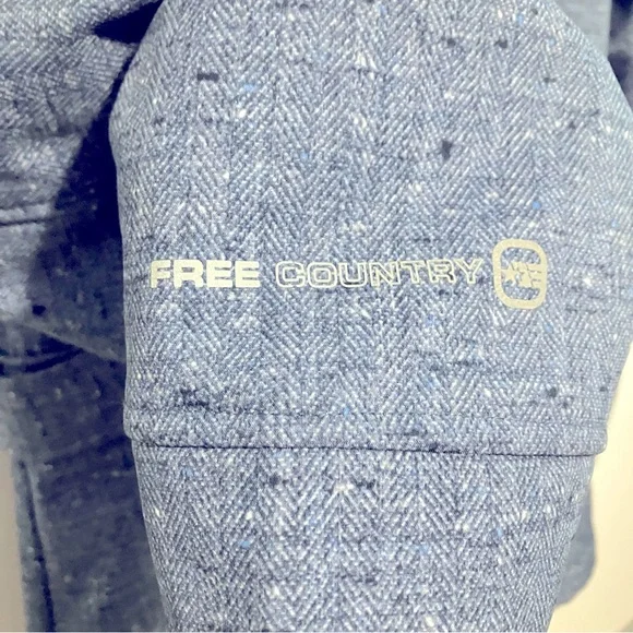 Free Country Coat Women Size XL Blue Zip with Hood - Picture 5 of 8